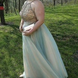 Beautiful long ballroom gown  dress